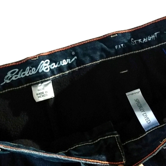 EDDIE BAUER STRAIGHT FIT FLEECE LINED JEANS SIZE 40x32 - Picture 4 of 11